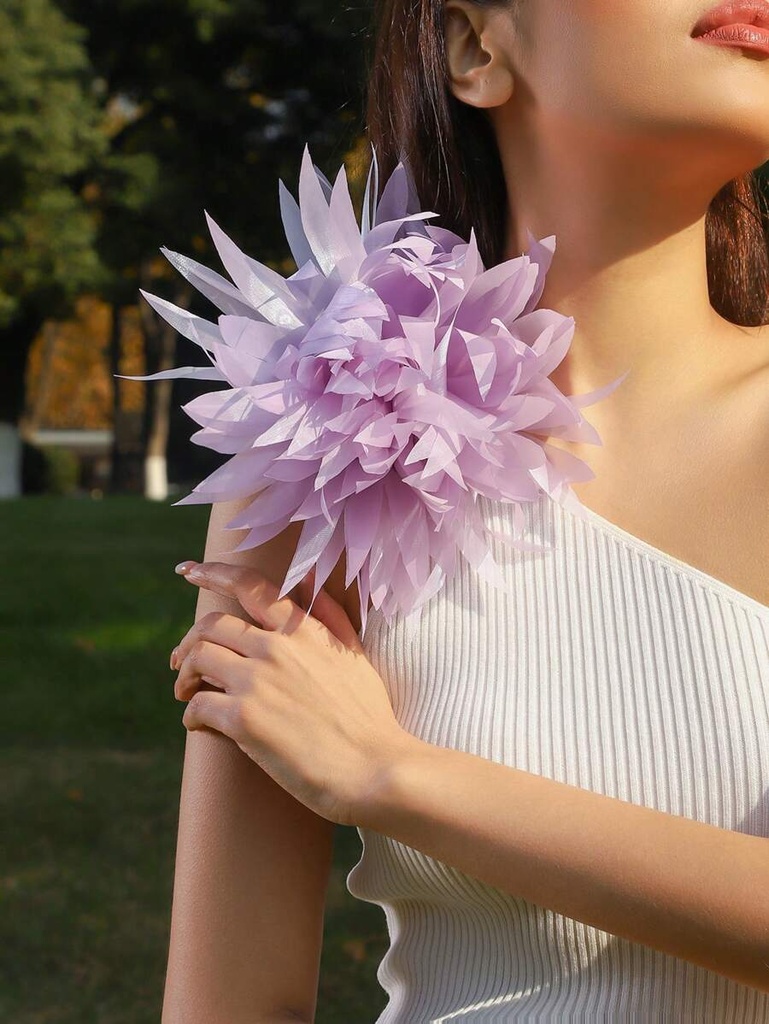 1pc Handmade Bohemian Style Exaggerated Large Flower Brooch