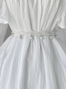 1pc White Faux Pearl Waist Chain, Minimalist & Practical Multi-Use